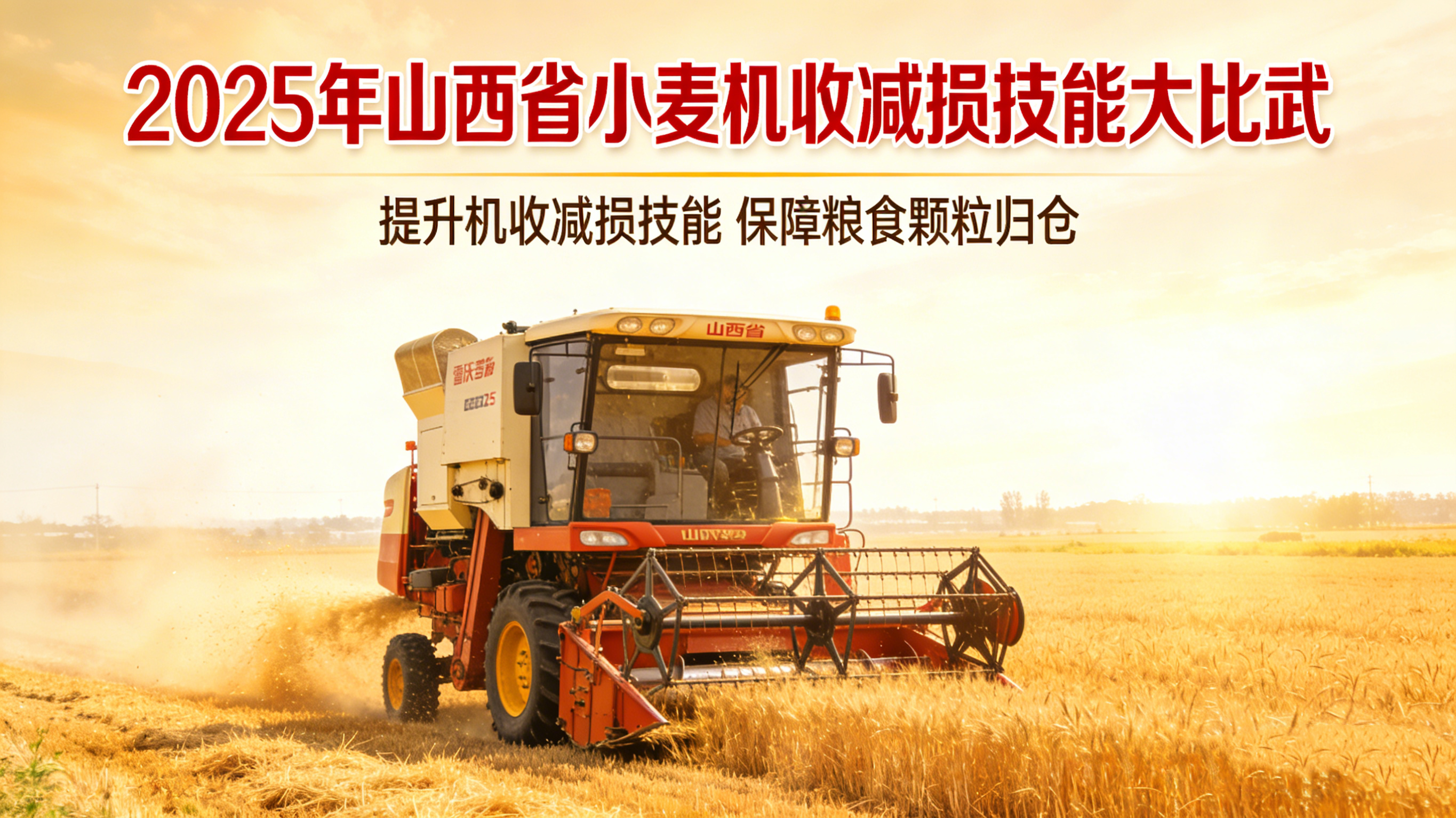 山西小麦机收减损技能大比武活动在运城举办