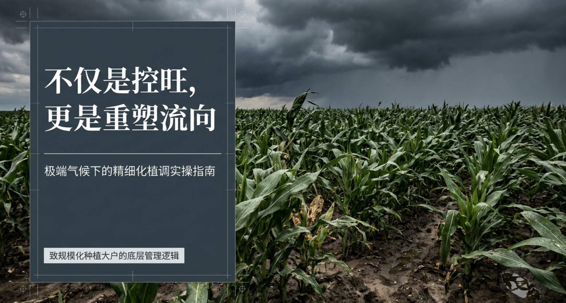 不仅是控旺 更是重塑流向：给规模化种植大户的精细化植调实操指南
